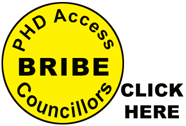 PHD Access BRIBE customers and Councillors